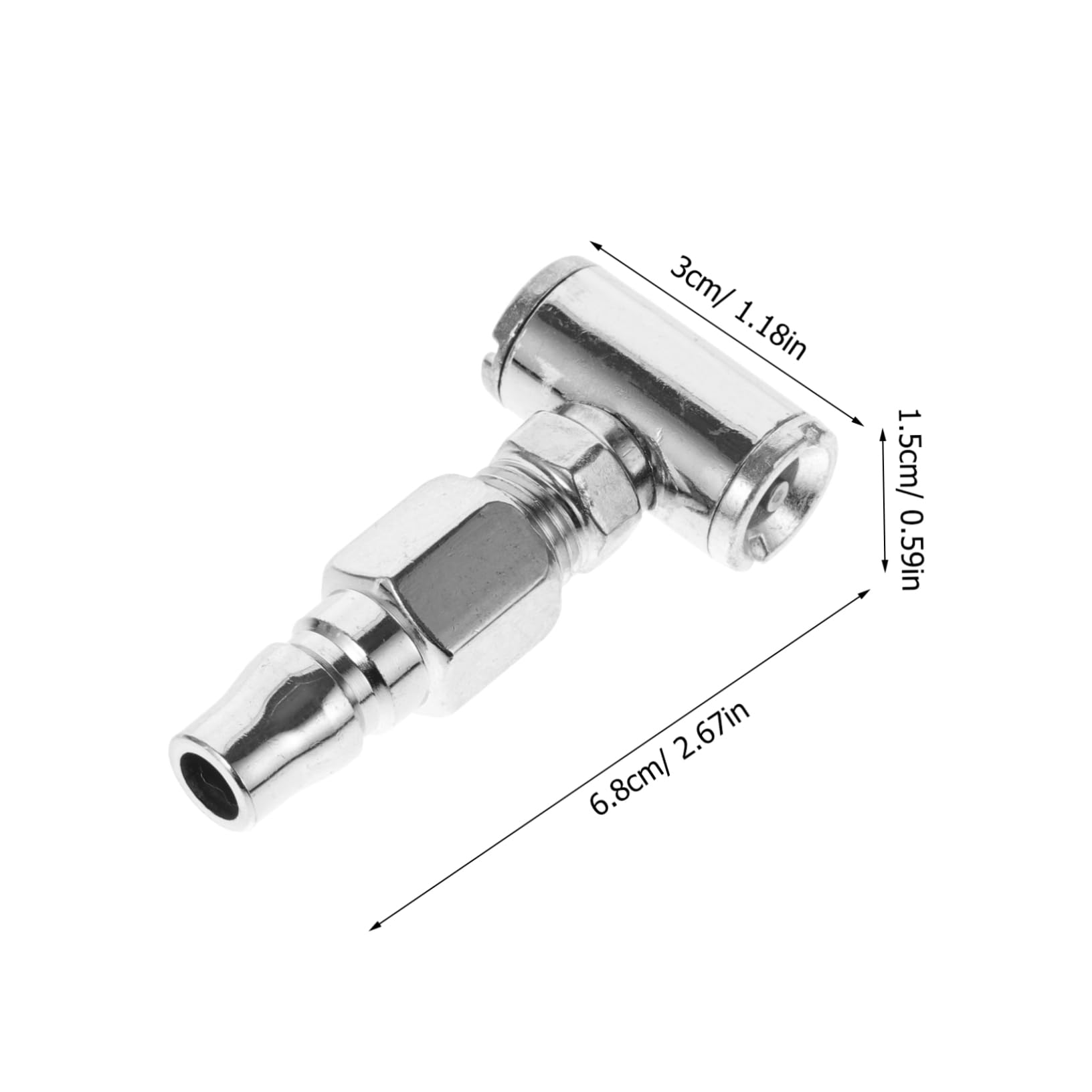 BELLIFFY Tire Air Chuck Pressure Gauge Double-Sided Design for Fast Inflation and Portable Tire Inflator Nozzle Essential Tool for Cars and Trucks