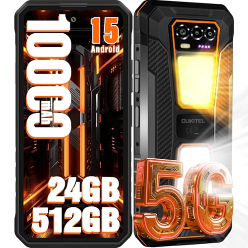 OUKITEL WP58 Pro SIM�t���[ �X�}�z �{�� 24GB+512GB/2TB �h�� �^�t�l�X�X�}�z 10000mAh ��e�ʃo�b�e���[ 6.7�C���` ���� 64MP+8MP�Î��J���� Android15 �X�}�[�g�t�H�� �L�����v���C�g 5G