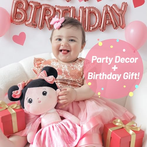 Image of OUOZZZ Soft Plush Baby Doll 12.6 Inch, Asian Black Hair Snuggle Buddy | Perfect Birthday Toy & Gift for 1 Year Old Girls, Cuddly Companion Suitable for Infants & Toddlers