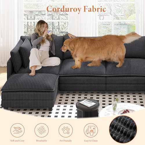 U-Shaped Cloud Sectional Sofa for Ultimate Comfort - Image 6