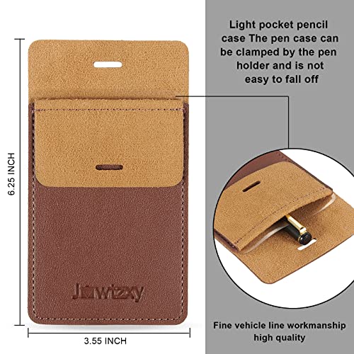 Jvwtzxy KOUDAIBITAO Pocket Protector, 3 Pcs Leather Pocket Pen Holder Organizer Pouch thumb #1