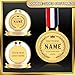 Ship Next Day, Custom Medals for Awards - Design Your Own Medals , Personalized Medals with Logo Text, Customized Medallions with Neck Ribbon for School Students Sports Coaches Office (Style 11)