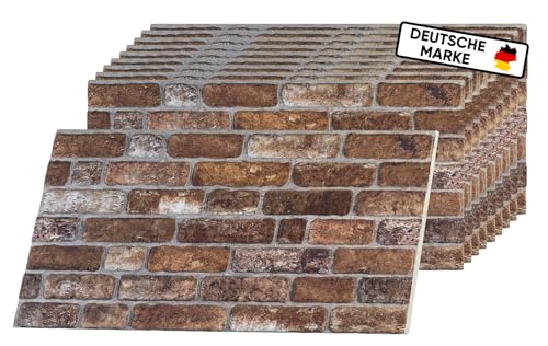 Wandpaneele Steinoptik - 3D Effekt - Wandverkleidung Steinoptik für Küche, Wohnzimmer, Innen- und Außenbereich - Steinoptik Styropor - 3D Wandpaneele - Akustikpaneele I ST141 |