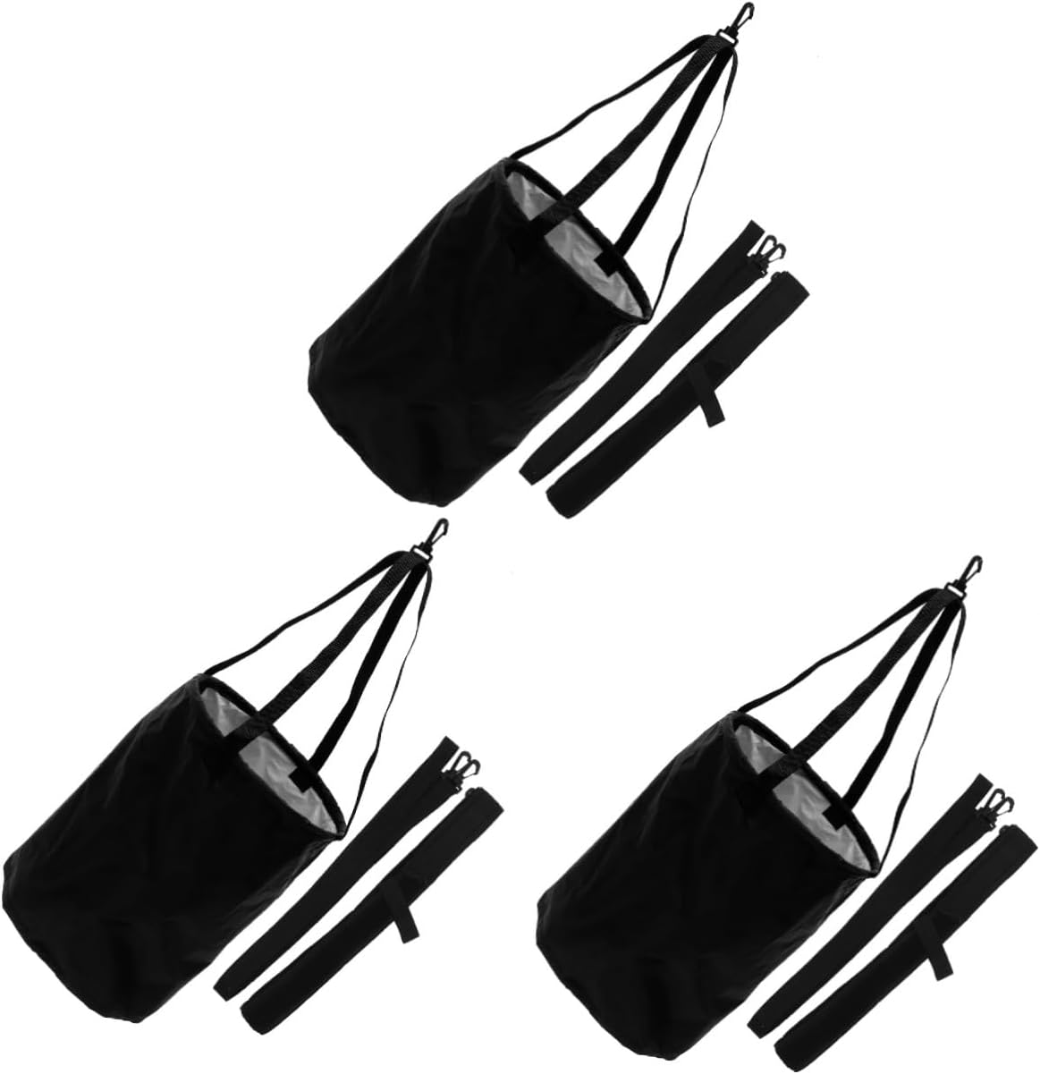 3 Sets Traction Exerciser Supplies Black Swim Belt Tools Resistance Gears Cord Harness Equipment Swimming Sports Drag Pool Training for Strap Strength Kit Men with Exercise