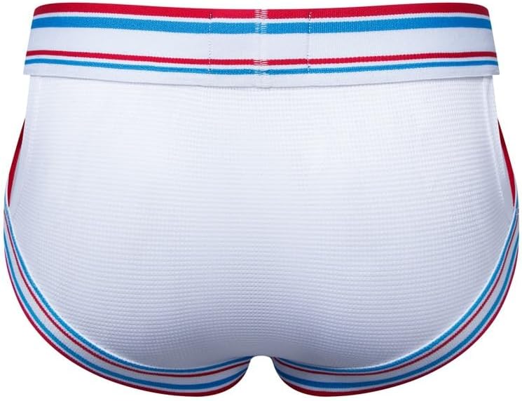 JOCKMAIL 2PCS/PACK Mens Briefs Underwear Wide Belt Mesh Athletic Sport Underwear Briefs - Image 7