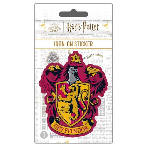 Harry Potter - Autocollant thermocollant (Taille unique) (Rouge/Doré)