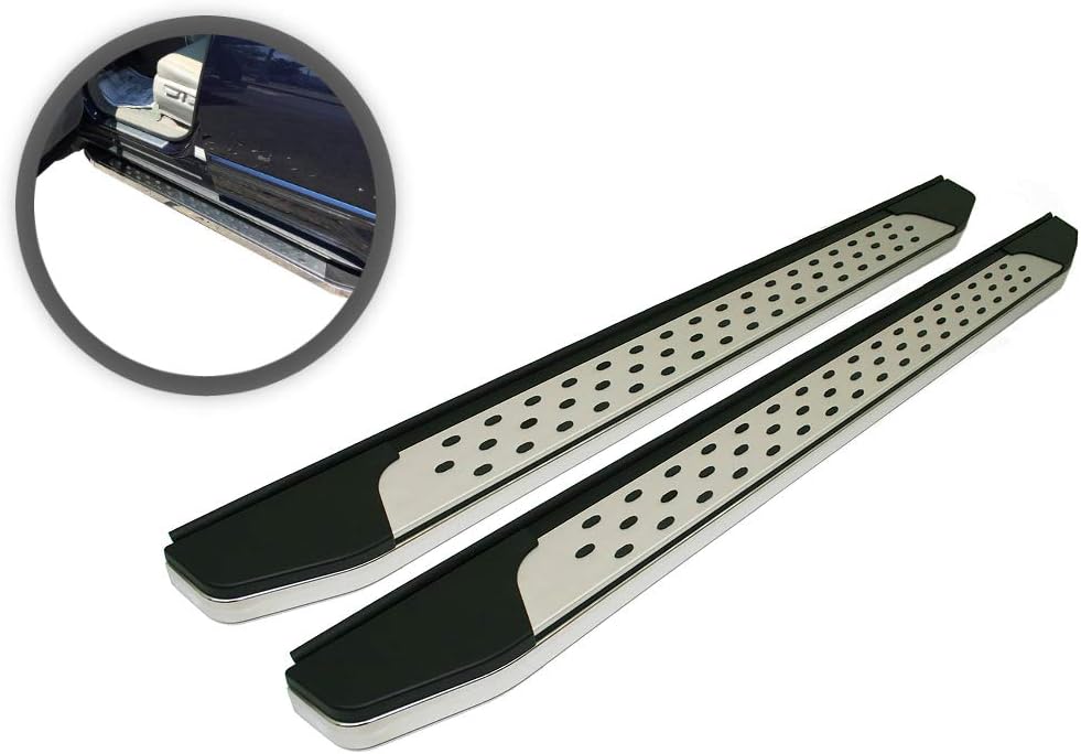 VANGUARD VGSSB-0795-1096AL Polished Chrome F2 Style Running Boards | Compatible with 07-09 Acura MDX / 09-15 Honda Pilot