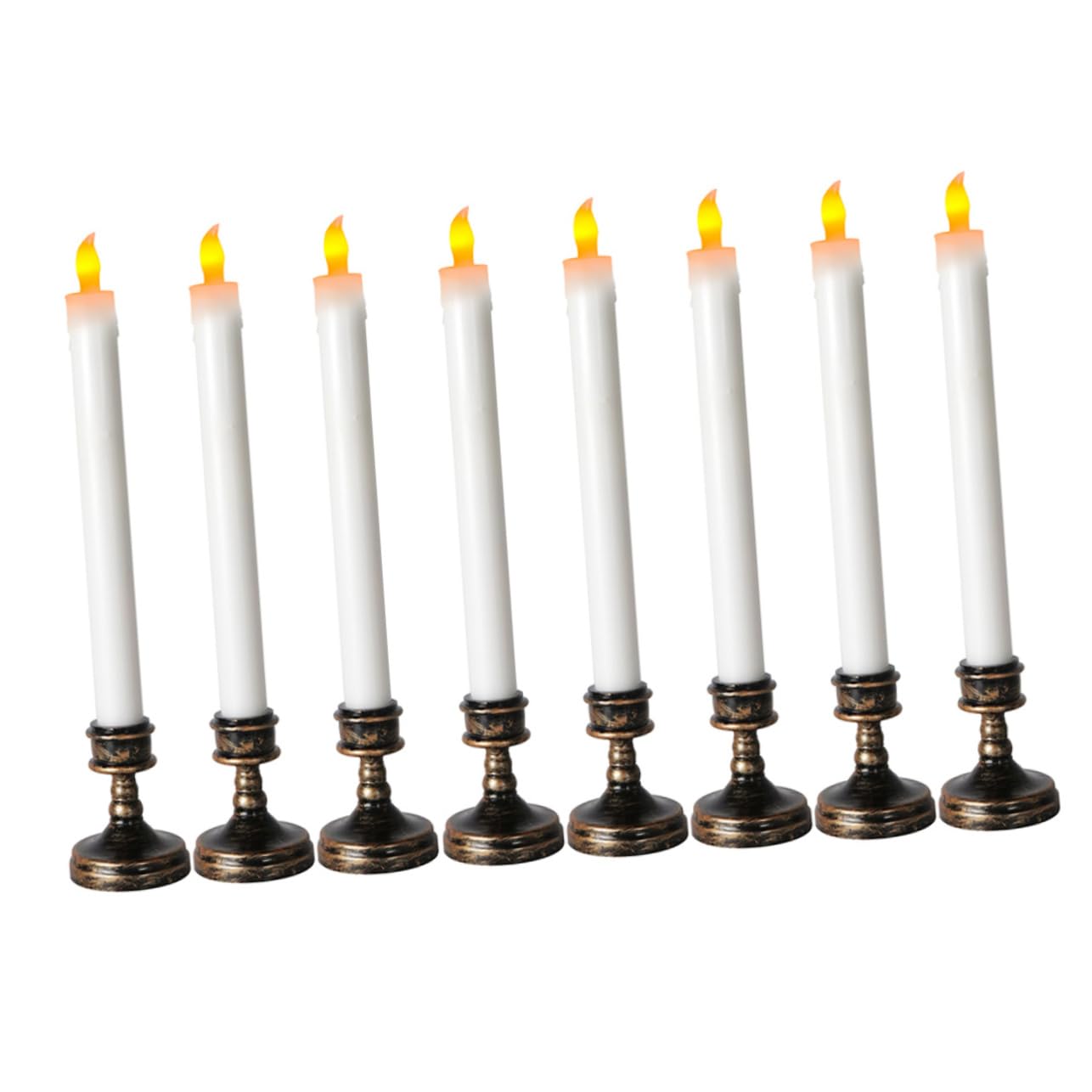 8pezzi Candela Led Per Decorazioni Festive e Matrimoni e Batteria Base Inclusa