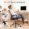 BestOffice Office Chair Ergonomic Cheap Desk Chair Mesh Computer Chair Lumbar Support Modern Executive Adjustable Stool Rolling Swivel Chair for Back Pain (Black) #4