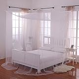 Heavenly 4 Post Bed Canopy, White