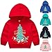 3-8 Years Mode Baby Jungen Mädchen Weihnachten Sweatshirt Hoodie Cartoon Kapuzenpullover Kapuze Cartoon-Druck Fleece Hoodie Kinder Winter Warm Pullover Langarmshirt Baumwolle Kapuzenjacke