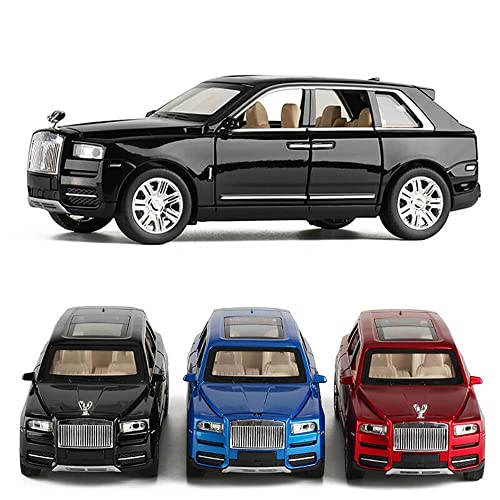 Image of 1:24 Scale Big Rolls Royce Cullinan Toy Car | Metal Pullback Diecast Car for Kids with Openable Doors, Sound, Light Effects Toy for Car Enthusiasts (Color As Per Available)