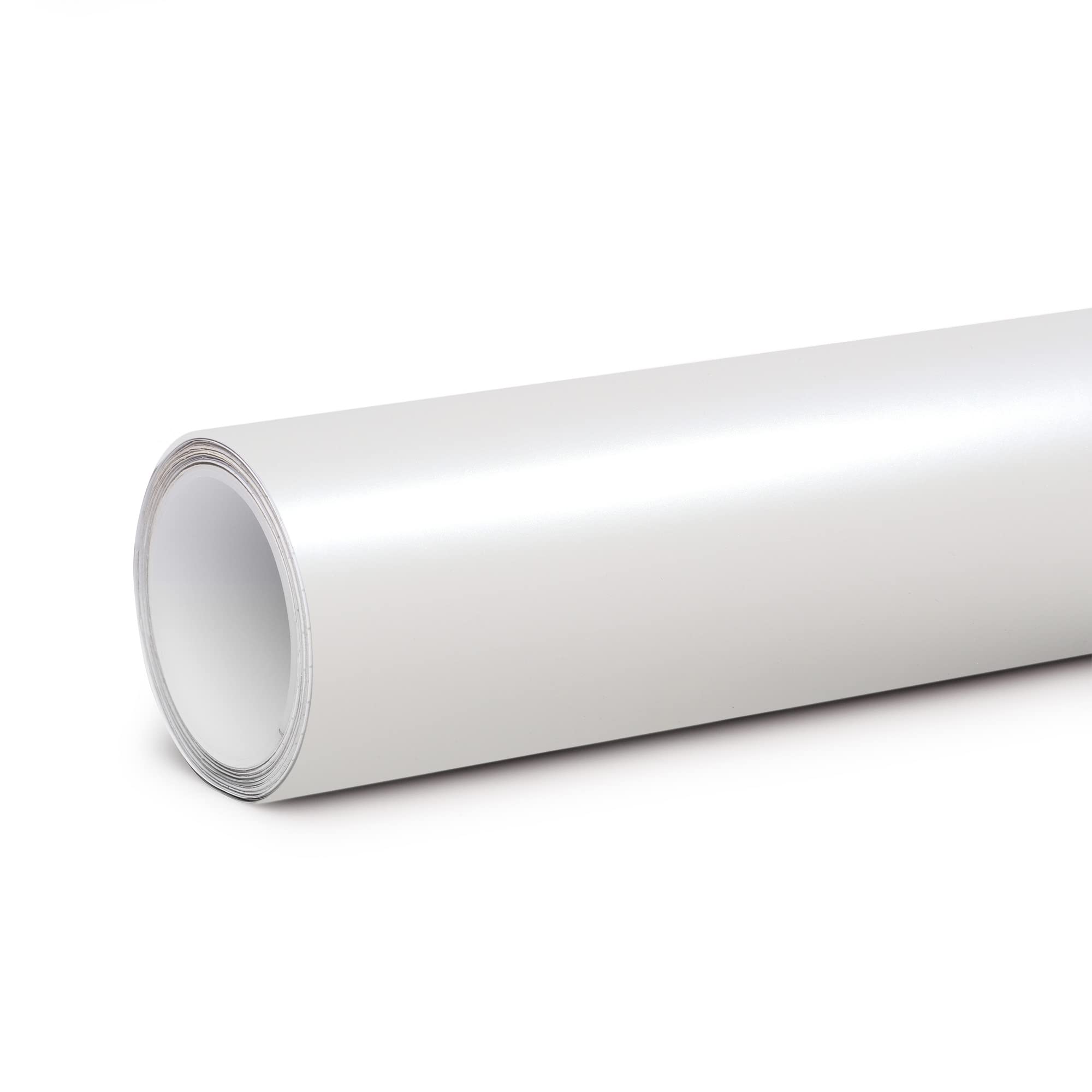 Tinybot Matte Pearl White Car Wrap with Air Release Technology - 2 X 5 FT