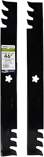 MaxPower 561739XB Mulching 2-Blade Set for 46" Craftsman Husqvarna Poulan Mowers - Replaces 403107 532403107 USA Made
