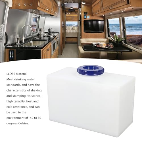 Ausla RV Wasser Tank LLDPE Serbatoio d'Acqua Dolce Impibile 5 Galloni con Un'apertura di Riempimento di Grande Diametro per Il Campeggio, Barca