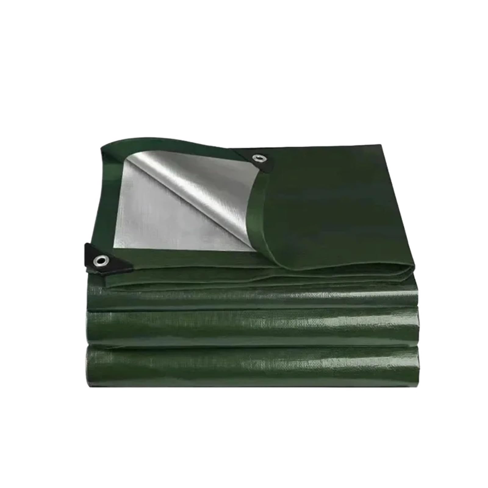 Chenghw Green Silver Tarpaulin Garden Cover Waterproof Awning Canvas Oil Cloth Canopy For Plants, 0.32Mm(,300X400cm)