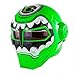 RAON Estilo Personalidad Casco de la Motocicleta del Hombre del Hierro de la Cara Llena Casco Retro Harley Transformers Casco de la Cara,XL(60~61cm)