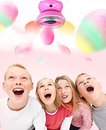 Zuckerwattemaschine für Zuhause, Zuckerwatte-Maschine Set Mit Zuckerwatte Stäbchen & Messlöffel, Zuckerwatte in nur 2 min-Rosa – Bild 7