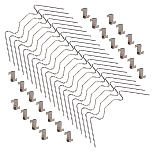 KONTONTY 100Piezas Pinzas de Fijación Invernadero de Inoxidable Clips Duraderos Marco de Resistencia Oxidación y Instalación