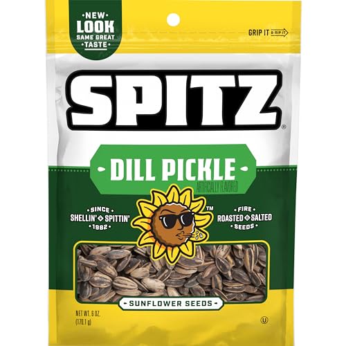 Spitz Sunflower Seeds, Dill Pickle, 6 Ounce (Pack of 9)