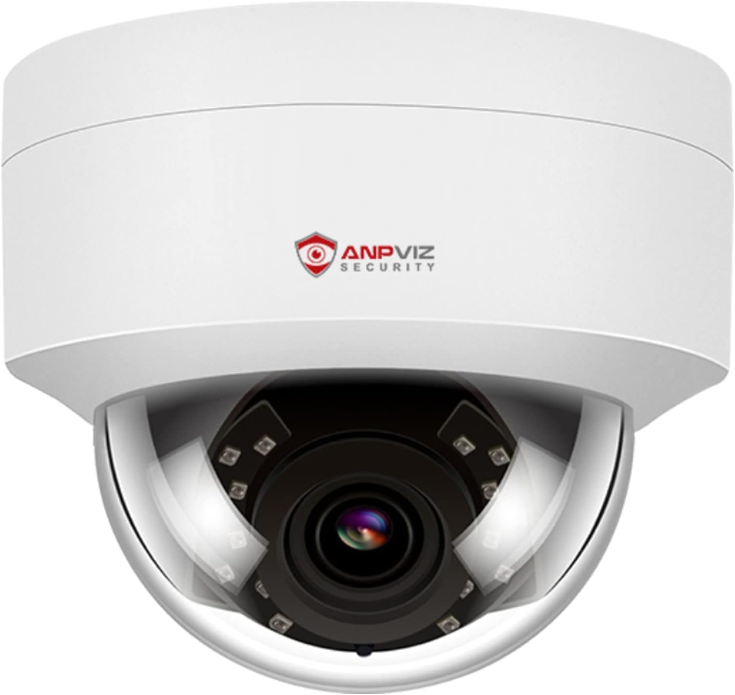 Anpviz 4MP Cámara de Vigilancia PoE con Micrófono, Visión Nocturna IR | Detección de Movimiento, Acceso Remoto, Interior y Exterior, IP66, Metal Carcasa, Memoria NFS y NVR, Sin Instantánea(Serie U)