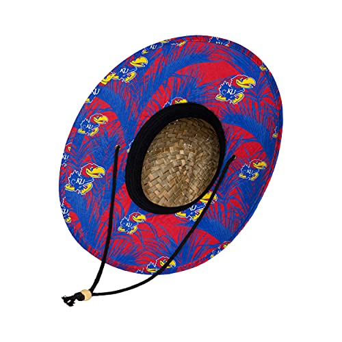 Image of FOCO Men's NCAA College Team Logo Floral Straw Sun Hat