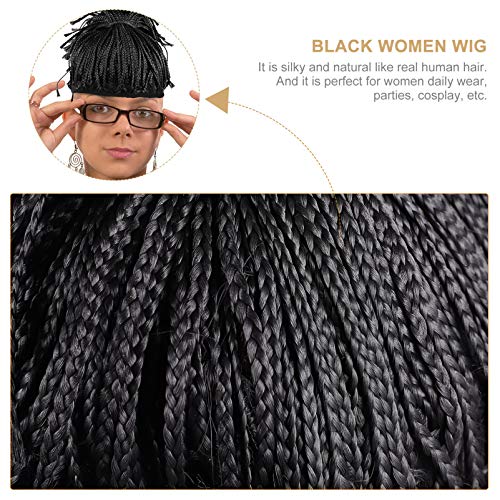 Beaupretty Africano Peruca Trançada Cabeça Peruca Acessórios Peruca Afro Kinky Curly para Mulheres N