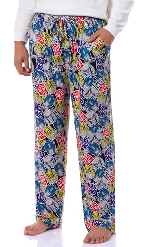 Transformers Men's Tossed Print Autobots Adult Sleep Lounge Pajama Pants
