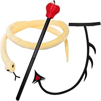 Hazbin Cartoon Hotel Lucifer Cosplay Tail Walking Stick Lucifer Props Morningstar Staff Tails for Halloween