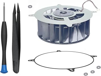 ElecGear PS5 Internal Cooling Fan, Additional Shockproof Sealing O-Ring and Repair Tool Kit, CPU and Case Fan Replacement for First PS5 CFI-1 Series, Not for Slim or Pro
