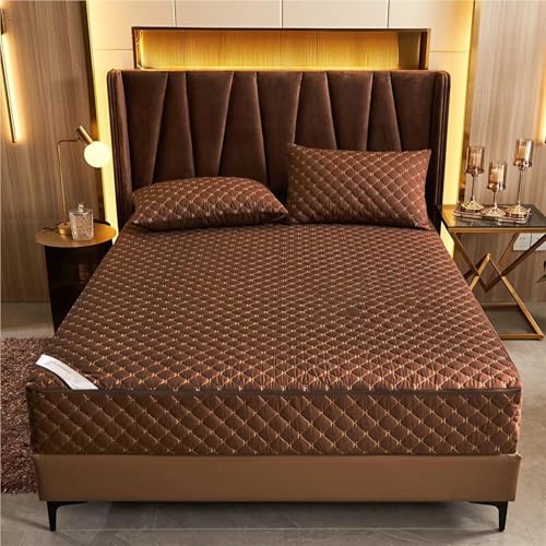 Protector de colchón acolchado con cremallera, hipoalergénico, extraíble, antiácaros, tamaño King, 180 x 220 x 15 cm, perfecto para comodidad de dormitorio y alergias