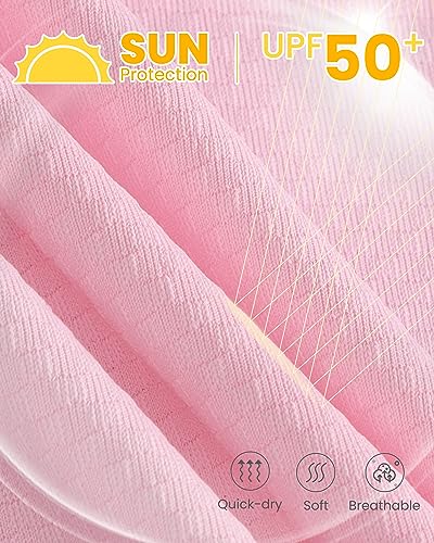 Auranso Kids Zip-Up Hoodie Girls Boys UPF50+ Sun Protection Jacket Hooded Cooling Shirt3