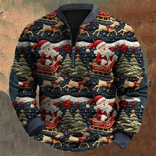 Sweat Homme Pull Coton Automne Hiver Casual Tendance A9 - 2