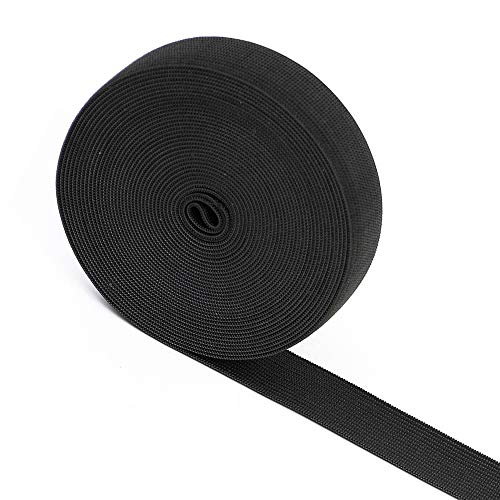 PIESOYRI Bande élastique pour perruques, bretelles élastiques pour perruque, antidérapant, bandes élastiques pour la couture, vêtements, ceinture, drap, housses de canapé, 25 mm x 5 mètres Cover