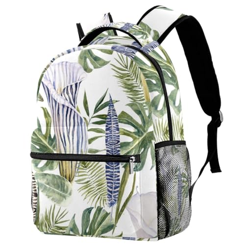 Sac de voyage décontracté à feuilles pour les sorties des ados