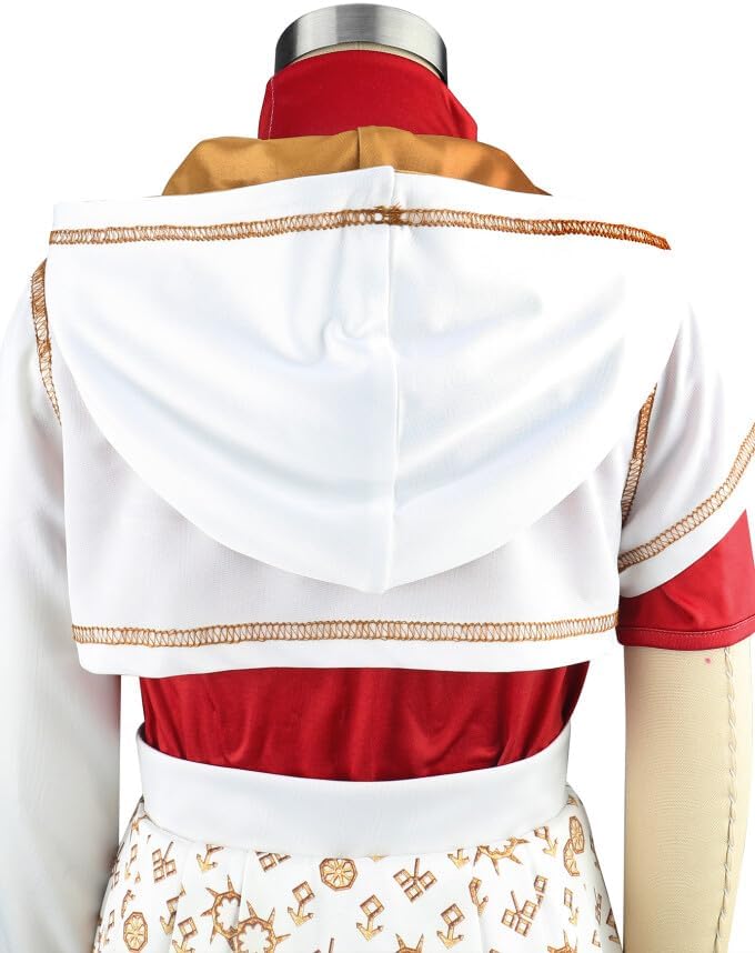 LEMONBABY Kids Girls Nova Zombies 4 pcs Costume Set Cheerleader Birthday Cosplay with Wristband Halloween Dress Up - Image 3