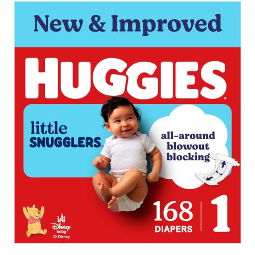 Image of Huggies Little Snugglers Diapers Size 1, 168 Count
