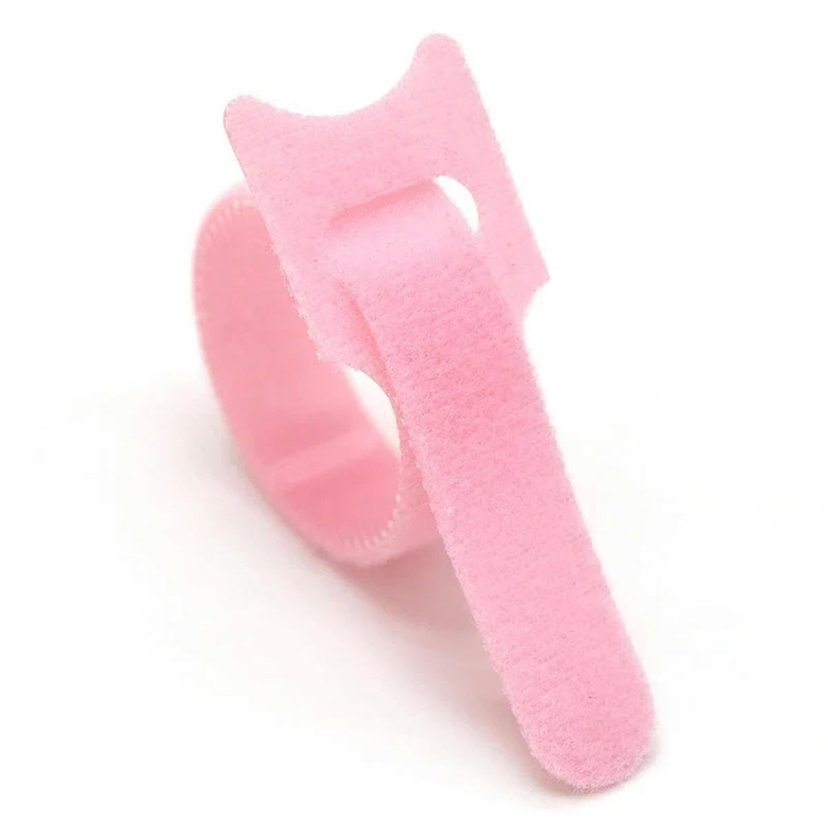 50/100/200 piezas Bridas desprendibles de 150~300 mm Correas de sujeción de plástico reutilizables Envoltura de nailon Paquete de cierre de cremallera Vendaje de corbata - rosa - 300 mm x 200 piezas