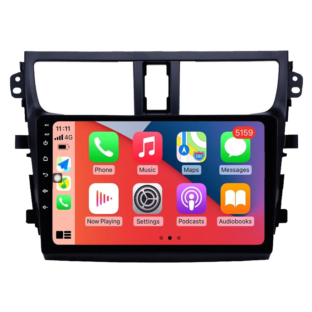 RoverOne Autoradio CarPlay Autoradio Autoradio pour Suzuki Celerio 2015 2016 2017 2018 Android Auto Écran Tactile Sat Navi Bluetooth WiFi Radio Player
