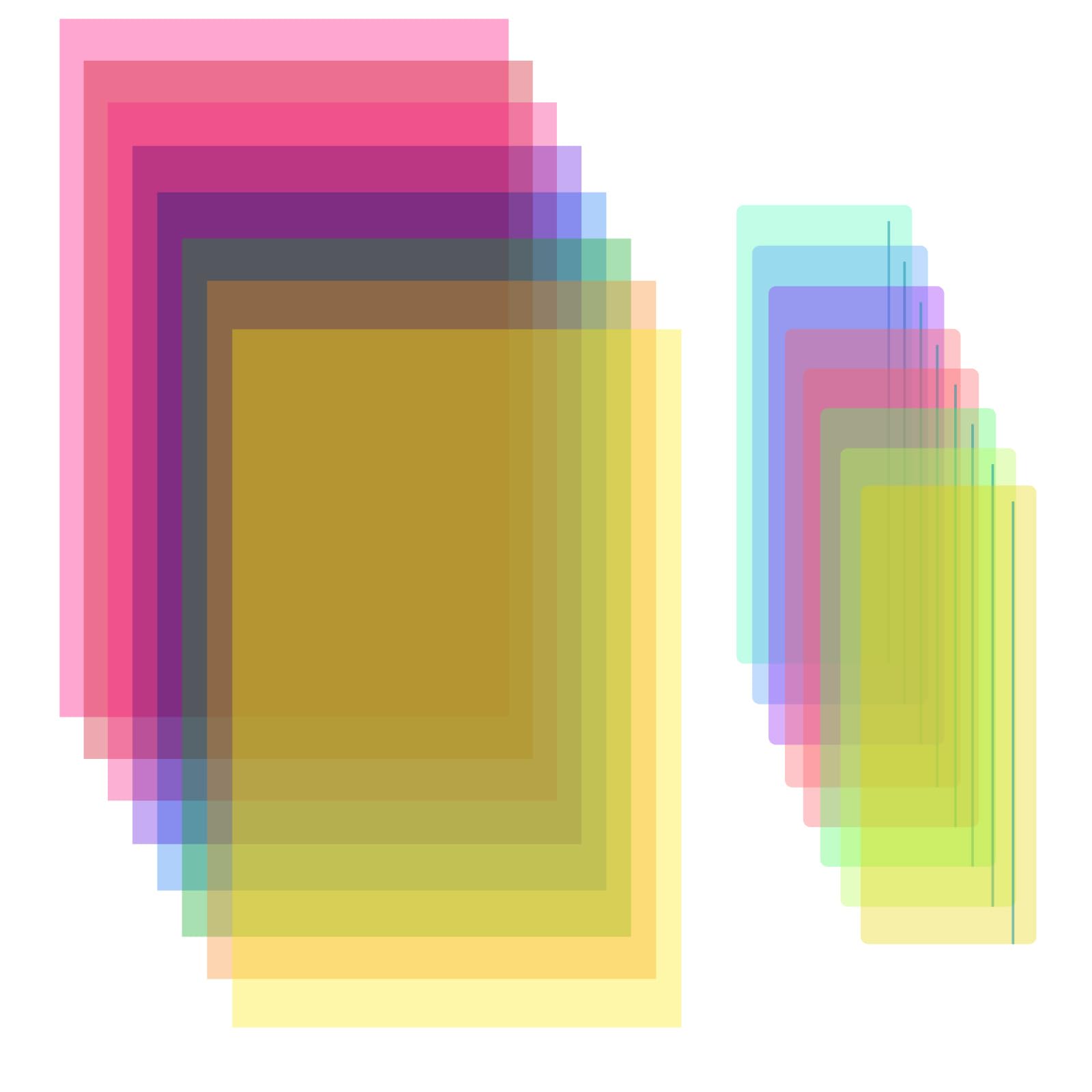 ZUYIST 16Pcs Dyslexia Overlays, Overlays for Reading Dyslexia Coloured