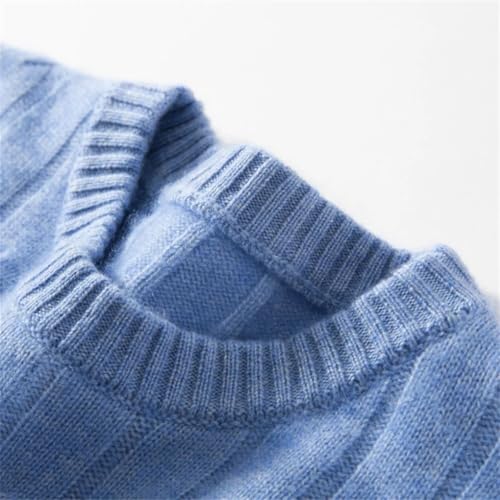 Men's Cashmere Sweater Crewneck Long Sleeve Pullover Knit Casual Top Casual Dress Sweaters3