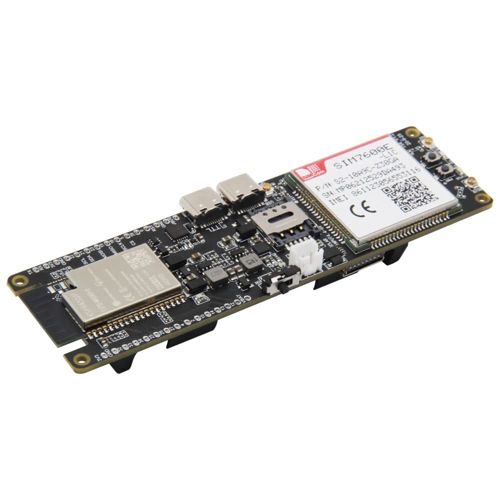 LILYGO T-SIM7600E-L1C Module dongle USB 4G LTE CAT4 ESP32 TTGO Development Borad 18650 Support de batterie solaire