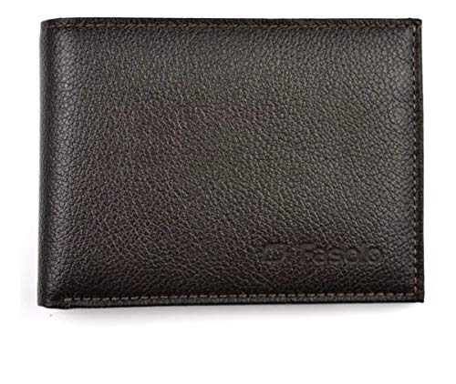 Carteira em Couro Masculina, Fasolo, Café