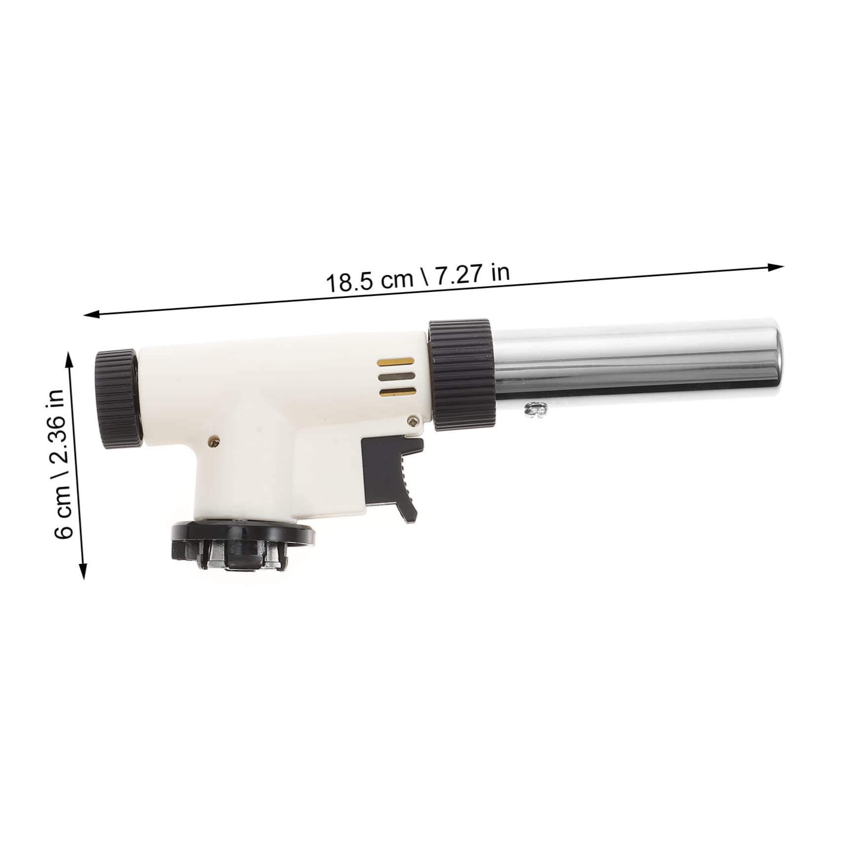 OUNONA Adjustable Culinary Torch with Refillable Gas Windproof Flame for Baking Brulee and Soldering Heat Portable Design Feature