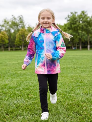 Image of SaphiRose Kids Waterproof Rain Jacket Mesh Lined with Removable Hood