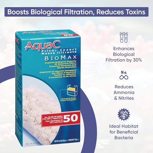 Image of AquaClear 50 HOB Maintenance & Replacement Filter Media Kit, Including Gokul Brands Mesh Bags(AquaClear Activated Carbon, BioMax Media, Filter Foam Insert)