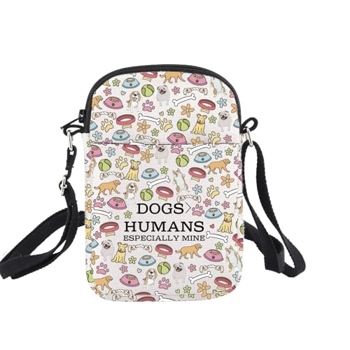 Bolso cruzado para perros, regalos para amantes de los perros, regalos para perros, humanos, especialmente perros mineros, bolsos cruzados con correa ajustable