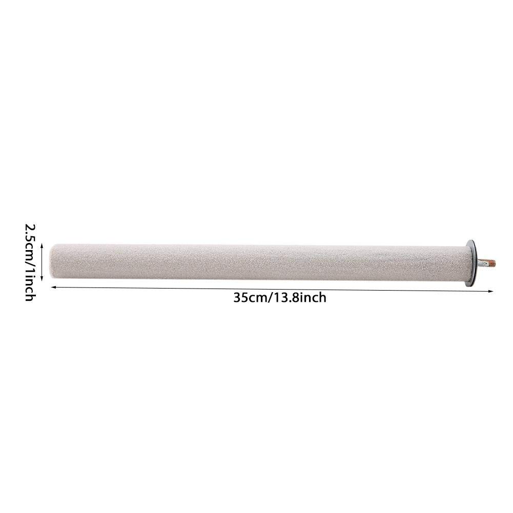 Grzędy dla ptaków Pet Grinding Claw Stick Bird Stojak na papugę Okoń Pręt Ptak Szlifowanie pazurów Parrot Scratching Stick Perch Platform dla ptaków domowych, papug i szynszyli (2,5 * 35 cm)