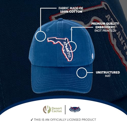 Gorra bordada azul ajustable con logo FAU miniatura 4
