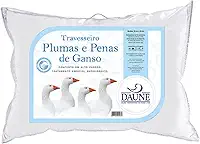 Travesseiro Daune 30% Penas e 70% Plumas de Ganso 50x70cm